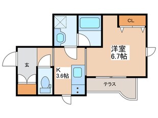 シャーメゾンカーサベルデＩの物件間取画像